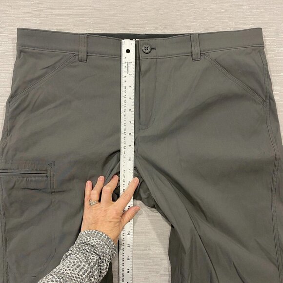 Eddie Bauer Fleece Lined Tech Pants Mens 40 x 32 Gray Water Repellent Insulated - Picture 10 of 12